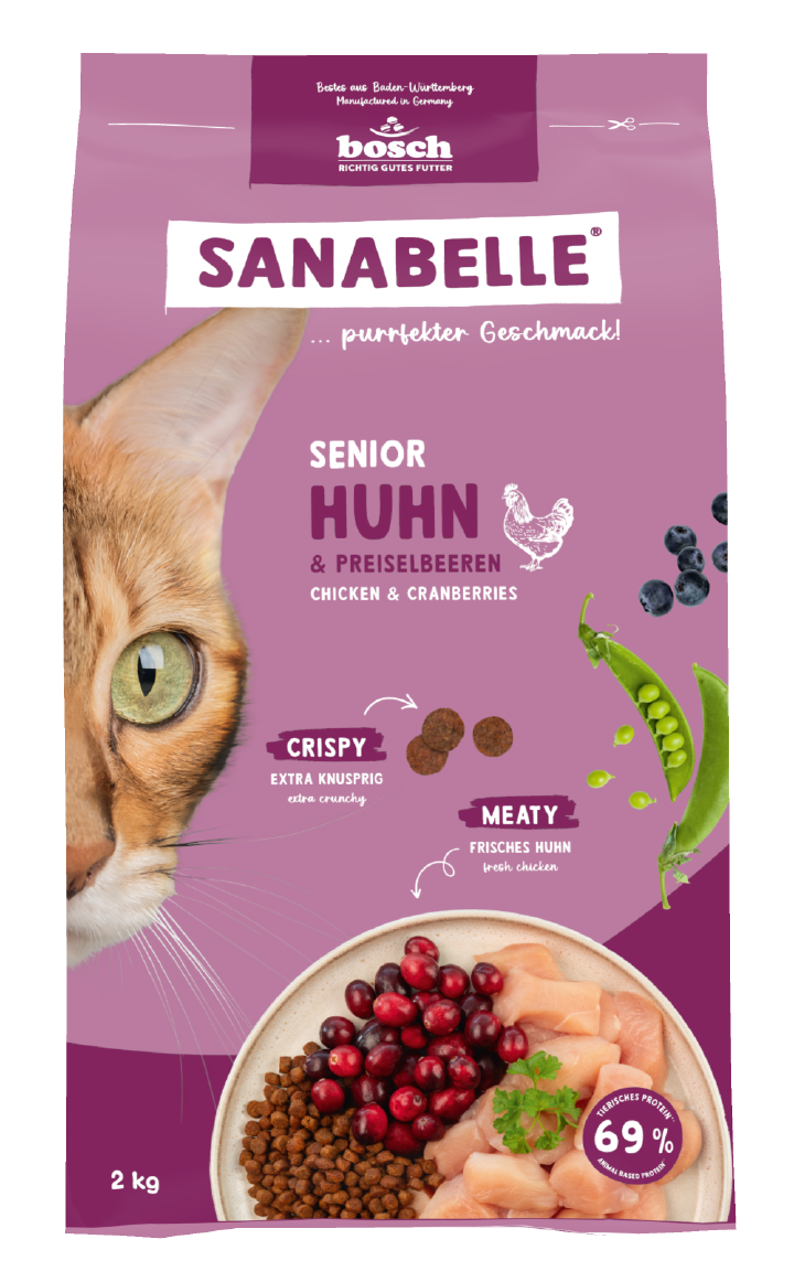 Sanabelle Katzen-Trockenfutter Senior Huhn